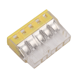 Клемма СМК 5 проводников 0,5-2,5 мм.кв 773-515 с пастой NVO303020100010 Turmalion Клемма СМК 5 проводников 0,5-2,5 мм.кв 773-515 с пастой NVO303020100010 Turmalion