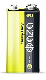 Батарейка (элемент питания) 6F22 Heavy Duty Shrink-1 "Крона" ФАZА Батарейка (элемент питания) 6F22 Heavy Duty Shrink-1 "Крона" ФАZА