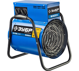 Обогреватель-электротепловентилятор (пушка) 9 кВт Профессионал ТП-П9 ЗУБР Обогреватель-электротепловентилятор (пушка) 9 кВт Профессионал ТП-П9 ЗУБР