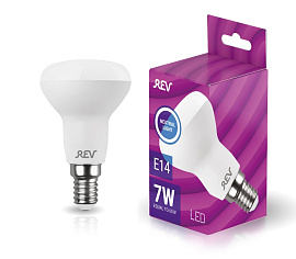 Лампа светодиодная 7 Вт E14 R50 4000К 525Лм матовая 220В рефлекторная 32364 8 REV Лампа светодиодная 7 Вт E14 R50 4000К 525Лм матовая 220В рефлекторная 32364 8 REV