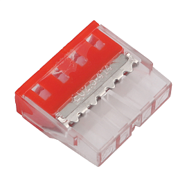 Клемма СМК 4 проводника 0,5-2,5 мм.кв 773-514 с пастой NVO303020100009 Turmalion Клемма СМК 4 проводника 0,5-2,5 мм.кв 773-514 с пастой NVO303020100009 Turmalion