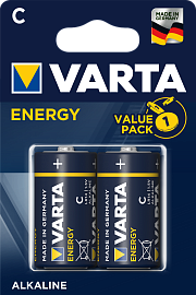 Элемент питания LR14 (C) Energy 1.5В бл/2 (04114 229 412) батарейка щелочная 4114229412 VARTA Элемент питания LR14 (C) Energy 1.5В бл/2 (04114 229 412) батарейка щелочная 4114229412 VARTA