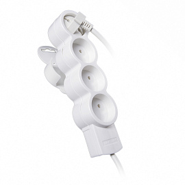 Удлинитель 4 гнезда/розетки 5 метров б/з 10А ПВС 2х0,75 (32011 3) Duwi Quick Fix Удлинитель 4 гнезда/розетки 5 метров б/з 10А ПВС 2х0,75 (32011 3) Duwi Quick Fix