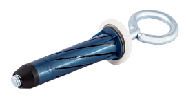 Анкер для гипрока нейлоновый Rosett 10*46 (лист 9-18 мм)  с кольцом 5*55 (expandet/КМП) 410564 Анкер для гипрока нейлоновый Rosett 10*46 (лист 9-18 мм)  с кольцом 5*55 (expandet/КМП) 410564