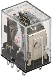 Реле промежуточное РЭК78/4(MY4) 3А 220В АC (RRP20-4-03-220A) IEK Реле промежуточное РЭК78/4(MY4) 3А 220В АC (RRP20-4-03-220A) IEK