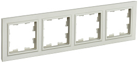 Рамка 4-местная РУ-4-БрКр бежевый BR-M42-K10 BRITE  IEK Рамка 4-местная РУ-4-БрКр бежевый BR-M42-K10 BRITE  IEK