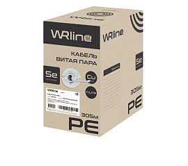 Витая пара экранированная F/UTP кат.5e 4x2x0,50 (24 AWG) PE Черная одножильная внешняя WRline WR-FTP-4P-C5E-PE-BK WRline 505754 Витая пара экранированная F/UTP кат.5e 4x2x0,50 (24 AWG) PE Черная одножильная внешняя WRline WR-FTP-4P-C5E-PE-BK WRline 505754