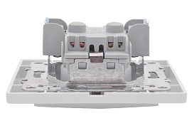 Розетка одинарная Минск скрытой установки с заземлением со шторками 16А в сборе белый ERR16-028-100 EKF Розетка одинарная Минск скрытой установки с заземлением со шторками 16А в сборе белый ERR16-028-100 EKF