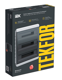 Бокс пластиковый ЩРВ-П-54 IP41 встраив. TEKFOR черная прозрачная дверь 535х398х102 TF5-KP12-V-54-41-K01-K03 /уп.1шт/ IEK Бокс пластиковый ЩРВ-П-54 IP41 встраив. TEKFOR черная прозрачная дверь 535х398х102 TF5-KP12-V-54-41-K01-K03 /уп.1шт/ IEK