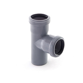 Тройник канализационный 50/50 угол 87 РосТурПласт 11430/36531 Тройник канализационный 50/50 угол 87 РосТурПласт 11430/36531