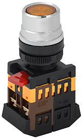 Кнопка управления желтая с подсветкой ABLF-22 BBT10-ABLF-K05 IEK Кнопка управления желтая с подсветкой ABLF-22 BBT10-ABLF-K05 IEK