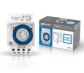 Таймер механический, суточный на DIN-рейку, 30мин, 16А/3680Вт düwi 25805 6 Таймер механический, суточный на DIN-рейку, 30мин, 16А/3680Вт düwi 25805 6