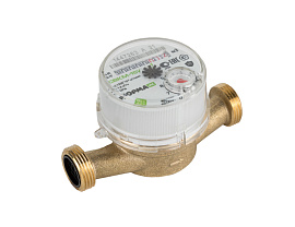 Счетчик воды НОРМА СВКМ 15У универсальный  без сгонов (без КМЧ)  d=15мм  L=110мм Счетчик воды НОРМА СВКМ 15У универсальный  без сгонов (без КМЧ)  d=15мм  L=110мм