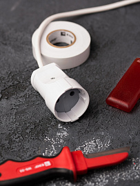 Гнездо штепсельное  без заземления белое 10А 250В (ASG10-10)  EKF Гнездо штепсельное  без заземления белое 10А 250В (ASG10-10)  EKF