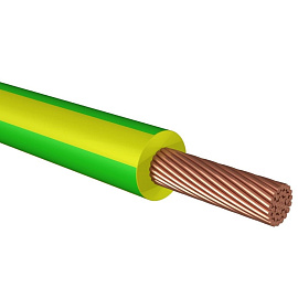 Провод ПуГВнг(А)-LS 1х 2,5 желто-зеленый  БРЭКС Провод ПуГВнг(А)-LS 1х 2,5 желто-зеленый  БРЭКС