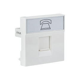 Розетка RJ11 (ширина 2 модуля) E2MT01-134-10 EKF Розетка RJ11 (ширина 2 модуля) E2MT01-134-10 EKF