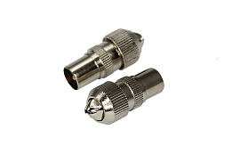 Разъем штекер TV без пайки металл «Орех» REXANT 05-2031 Разъем штекер TV без пайки металл «Орех» REXANT 05-2031