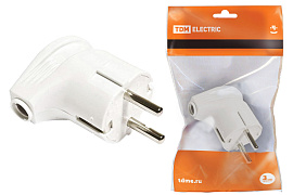 Вилка угловая с/з белая 16А 250В /30шт/ SQ1806-0007 TDM Вилка угловая с/з белая 16А 250В /30шт/ SQ1806-0007 TDM