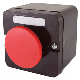 Пост кнопочный ПКЕ 222/1 красный гриб (без сальников) Пост кнопочный ПКЕ 222/1 красный гриб (без сальников)