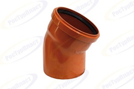 Отвод для наружной канализации 110 угол 30 РосТурПласт 11645/36656 Отвод для наружной канализации 110 угол 30 РосТурПласт 11645/36656