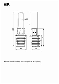 Зажим анкерный ЗАБ 16-25 (DN 123) IEK (UZA-14-D16-D25-S) Зажим анкерный ЗАБ 16-25 (DN 123) IEK (UZA-14-D16-D25-S)