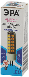 Лампа светодиодная STD LED JC-5W-12V-CER-840-G4 G4 5Вт Б0049088 ЭРА Лампа светодиодная STD LED JC-5W-12V-CER-840-G4 G4 5Вт Б0049088 ЭРА