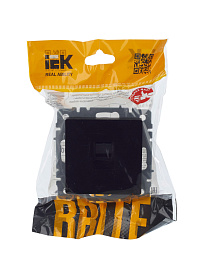 Розетка компьютерная RJ45 кат.5E РК10-БрЧ черный BR-K10-1-K02 BRITE  IEK Розетка компьютерная RJ45 кат.5E РК10-БрЧ черный BR-K10-1-K02 BRITE  IEK