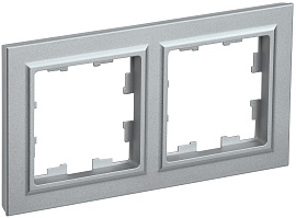 Рамка 2-я алюминий BRITE РУ-2-БрА BR-M22-K47 IEK Рамка 2-я алюминий BRITE РУ-2-БрА BR-M22-K47 IEK