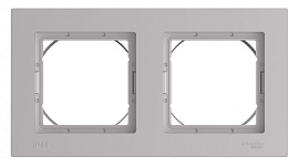 Рамка 2-постовая IP44, AQUA АЛЮМИНИЙ ATLASDESIGN ATN440302 Systeme Electric Рамка 2-постовая IP44, AQUA АЛЮМИНИЙ ATLASDESIGN ATN440302 Systeme Electric