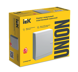 Бокс пластиковый ЩРН-П-18 IP41 навесной UNION Compact бел. дв. 290х236х103 UIC-KP13-N-18-41-K01 /уп.4шт/ IEK Бокс пластиковый ЩРН-П-18 IP41 навесной UNION Compact бел. дв. 290х236х103 UIC-KP13-N-18-41-K01 /уп.4шт/ IEK