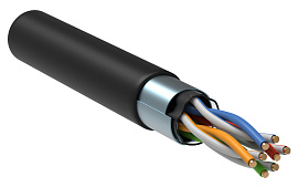 Витая пара экранированная F/UTP кат.5e 4x2x0,51 (24 AWG) LDPE Черная одножильная внешняя LC3-C5E04-339 ITK Витая пара экранированная F/UTP кат.5e 4x2x0,51 (24 AWG) LDPE Черная одножильная внешняя LC3-C5E04-339 ITK