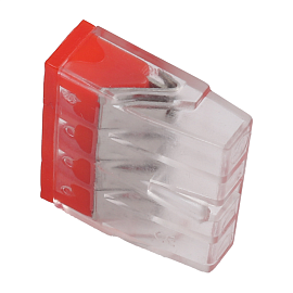 Клемма СМК 4 проводника 0,5-2,5 мм.кв 773-514 с пастой NVO303020100009 Turmalion Клемма СМК 4 проводника 0,5-2,5 мм.кв 773-514 с пастой NVO303020100009 Turmalion