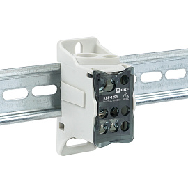 Блок распределительный (КРОСС)  крепеж на монтажную панель и DIN рейку КБР-125A EKF Блок распределительный (КРОСС)  крепеж на монтажную панель и DIN рейку КБР-125A EKF