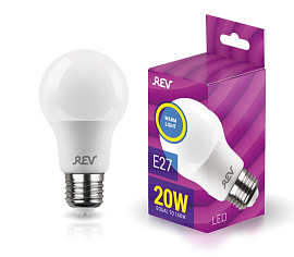 Лампа светодиодная   20Вт Е27 A65 2700K 1500Лм матовая 220В Груша 32404 1 REV Лампа светодиодная   20Вт Е27 A65 2700K 1500Лм матовая 220В Груша 32404 1 REV