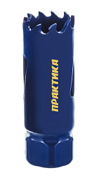 Коронка биметаллическая 19 мм (3/4") серия "Профи" ПРАКТИКА 035-912 Коронка биметаллическая 19 мм (3/4") серия "Профи" ПРАКТИКА 035-912