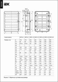 Бокс пластиковый КМПн-36 IP65 навесной TEKFOR черн. прозр. дверь 560х300х153 TF5-KP72-N-36-65-K03-K02 /уп.1шт/ IEK Бокс пластиковый КМПн-36 IP65 навесной TEKFOR черн. прозр. дверь 560х300х153 TF5-KP72-N-36-65-K03-K02 /уп.1шт/ IEK