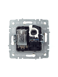 Розетка ТВ+комп. TV+RJ45 кат.5E бежевый мех-м BRITE РТВ/РК12-БрКр BR-AK20-1-K10 IEK Розетка ТВ+комп. TV+RJ45 кат.5E бежевый мех-м BRITE РТВ/РК12-БрКр BR-AK20-1-K10 IEK