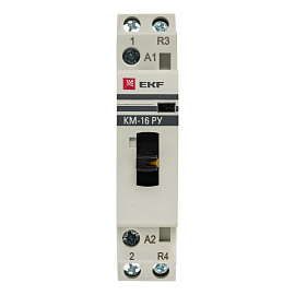 Контактор модульный КМ РУ 16А 2NO (1 мод.) km-1m-16-20 EKF PROxima Контактор модульный КМ РУ 16А 2NO (1 мод.) km-1m-16-20 EKF PROxima