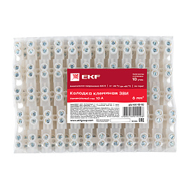колодка клеммная 10 mm 10А  (plc-KK-10-10)  EKF колодка клеммная 10 mm 10А  (plc-KK-10-10)  EKF