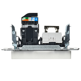 Розетка  двойная RJ11+RJ45 кат.5E РК/Т12-БрБ белый BRITE  BR-KT20-O-1-K01 IEK Розетка  двойная RJ11+RJ45 кат.5E РК/Т12-БрБ белый BRITE  BR-KT20-O-1-K01 IEK