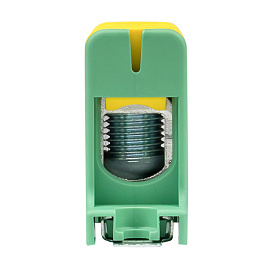 Клемма силовая вводная КСВ одинарная 16-95 кв.мм желто-зеленая plc-kvs-16-95-y-green EKF Клемма силовая вводная КСВ одинарная 16-95 кв.мм желто-зеленая plc-kvs-16-95-y-green EKF