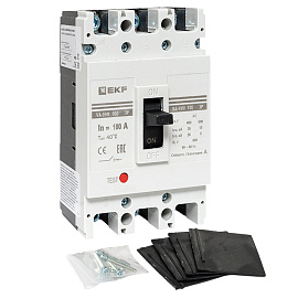 Выключатель автоматический 100А 3П трехполюсный ВА-99М 100/100А 3P 35кА тип AC IP30  mccb99-100-100m EKF Выключатель автоматический 100А 3П трехполюсный ВА-99М 100/100А 3P 35кА тип AC IP30  mccb99-100-100m EKF