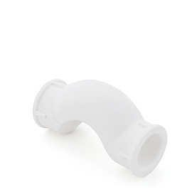 Обводное колено с муфтой короткое PPR полипропилен 32,  белый, РосТурПласт 19766 Обводное колено с муфтой короткое PPR полипропилен 32,  белый, РосТурПласт 19766