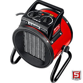 Обогреватель-электротепловентилятор (пушка) ТПК-3Р 3 кВт ЗУБР Обогреватель-электротепловентилятор (пушка) ТПК-3Р 3 кВт ЗУБР