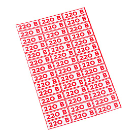 Наклейка знак электробезопасности «220 В» 10*30 мм Rexant 56-0007 Наклейка знак электробезопасности «220 В» 10*30 мм Rexant 56-0007