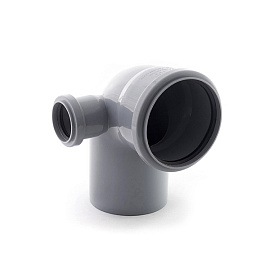 Отвод канализационный 110/50 угол 87 левый РосТурПласт 11351/36683 Отвод канализационный 110/50 угол 87 левый РосТурПласт 11351/36683