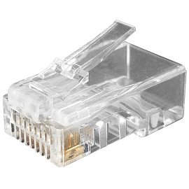 Коннектор RJ-45 универсальный PLUG-8P8C-U-C6-100 Hyperline Коннектор RJ-45 универсальный PLUG-8P8C-U-C6-100 Hyperline
