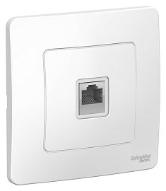 Розетка RJ45 компьютерная BLANCA скрытой установки кат.5e в сборе  белый BLNIS045001 Systeme Electric Розетка RJ45 компьютерная BLANCA скрытой установки кат.5e в сборе  белый BLNIS045001 Systeme Electric