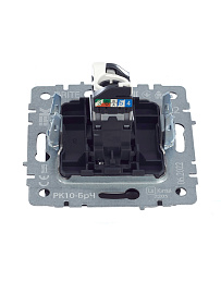 Розетка компьютерная RJ45 кат.5E РК10-БрЧ черный BR-K10-1-K02 BRITE  IEK Розетка компьютерная RJ45 кат.5E РК10-БрЧ черный BR-K10-1-K02 BRITE  IEK
