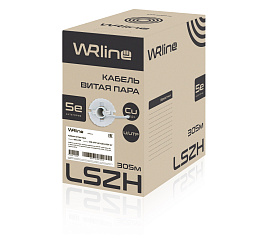Витая пара неэкранированная U/UTP кат.5e 4x2x0,50 (24 AWG) LSZH нг(A)-HF Серая одножильная внутренняя WR-UTP-4P-C5E-LSZH-GY WRline 505750 Витая пара неэкранированная U/UTP кат.5e 4x2x0,50 (24 AWG) LSZH нг(A)-HF Серая одножильная внутренняя WR-UTP-4P-C5E-LSZH-GY WRline 505750